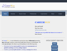 Tablet Screenshot of careerwon.com